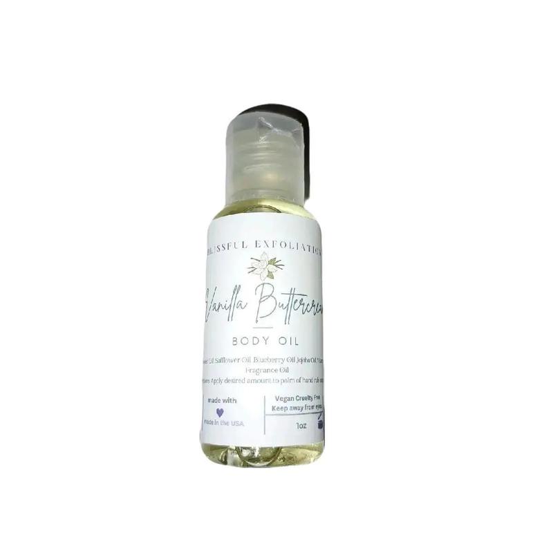 Sented Vanilla Buttercream Body Oils 1oz Body Care Scent dry oil