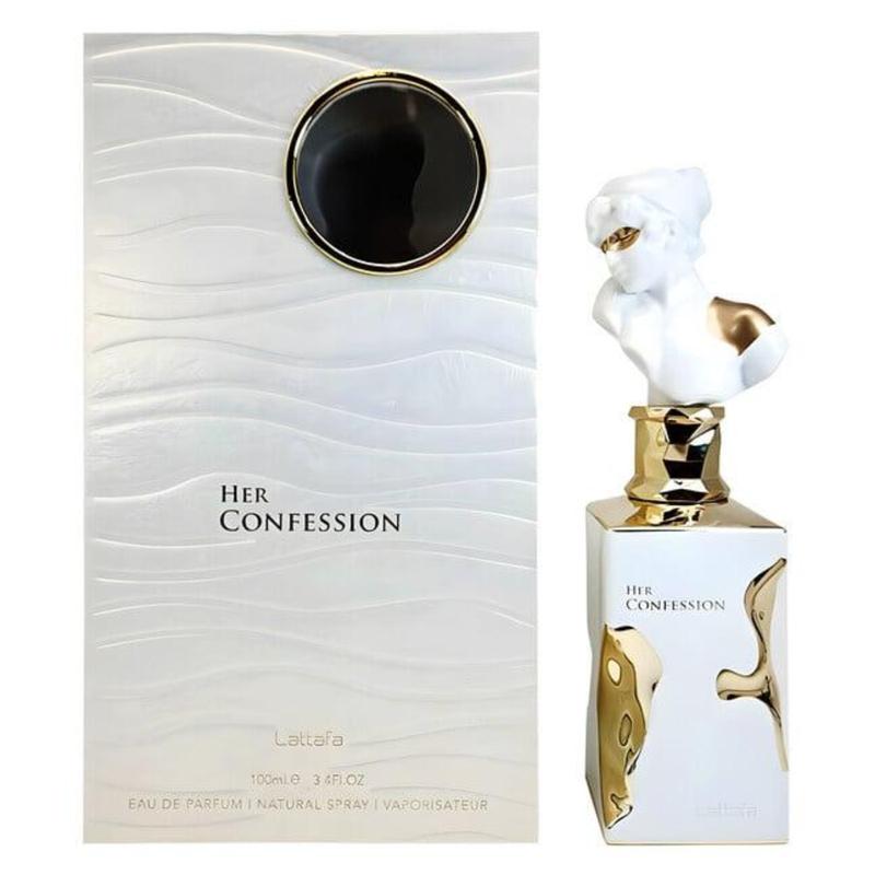 Lattafa Her Confession for Women Eau de Parfum Spray, 3.4 Ounce