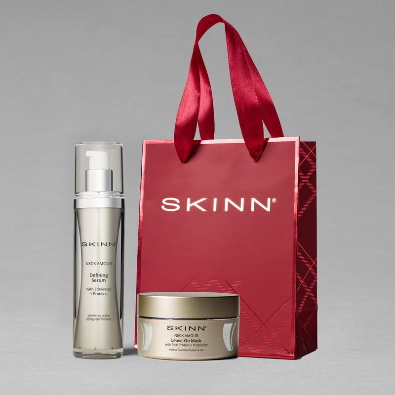 Skinn Cosmetics Neck Amour Leave-On Mask & Serum Duo – Holiday Gift Set