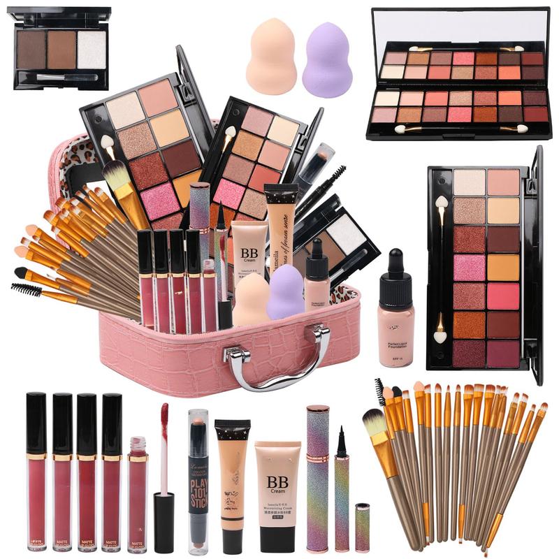 All-in-one makeup set, trendy ladies, suitable for cosmetics storage, fashionable women's beauty set