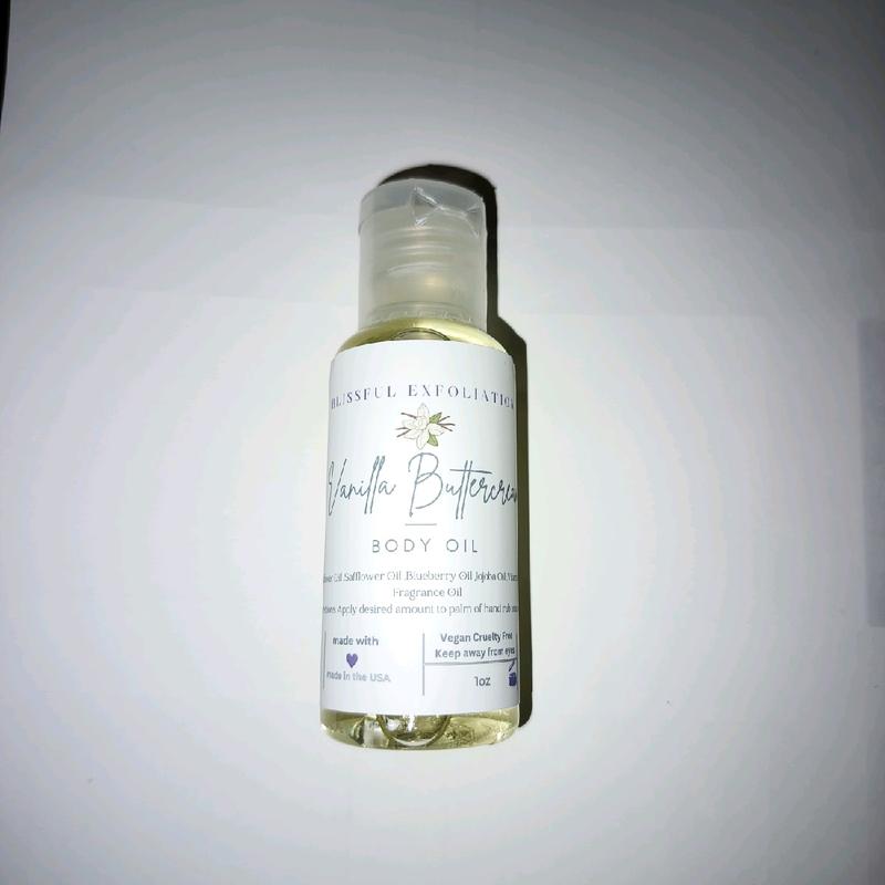 Sented Vanilla Buttercream Body Oils 1oz Body Care Scent dry oil