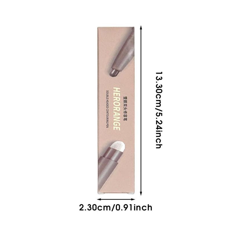 Double-ended Contour Pen with Brush, 3 Counts set Long Lasting Makeup Pen for Highlighting Contouring Concealing, Shadow Drawing Makeup Stick for Women