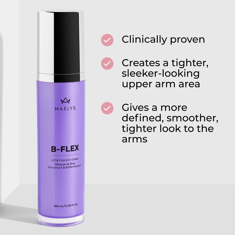 MAËLYS B-FLEX Clinically Proven Lift & Firm Arm Cream for Loose Skin, Bat Wings - With Kangaroo Paw Flower Extract