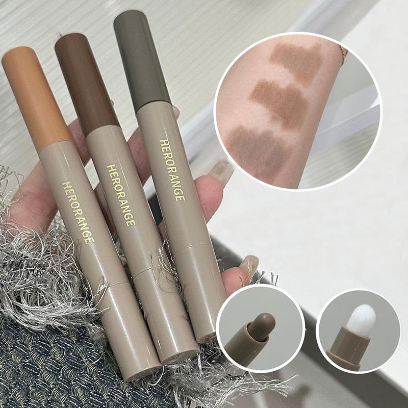 Double-ended Contour Pen with Brush, 3 Counts set Long Lasting Makeup Pen for Highlighting Contouring Concealing, Shadow Drawing Makeup Stick for Women