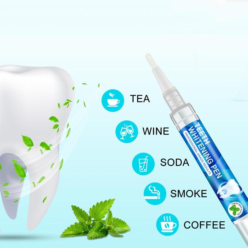 Teeth Brightening Pen, 6 Counts box Teeth Cleaning Pen, Fresh Mint Flavor, Dental Health Care Products for Women & Men