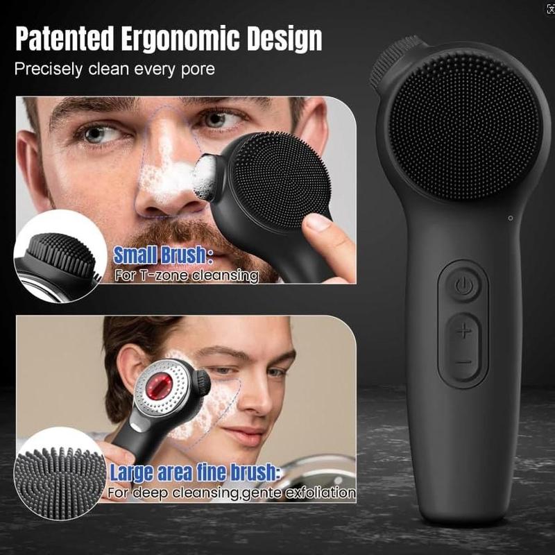 Waterproof Electric Facial Cleansing Brush, 1 Count Rechargeable Facial Skin Care Brush, Deep Cleansing Facial Massage Brush for Men & Women