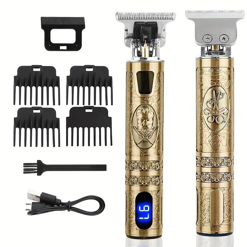 Precision Beard & Hair Clipper - Cordless, USB-Rechargeable, LCD Screen, Long-Lasting Battery & T-Blade for Ultimate Grooming Beard shaver