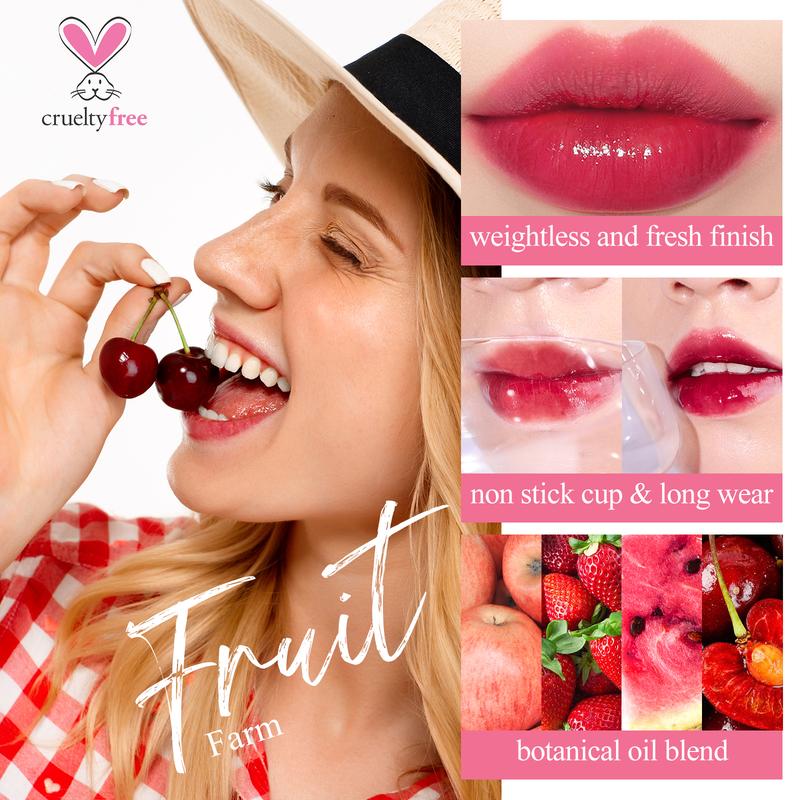 bayfree Lip Stain Multi-Color Set Long Lasting Waterproof Lip Tint Gloss Hydrating Lightweight Lipgloss