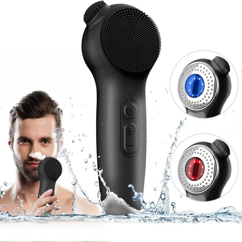 Waterproof Electric Facial Cleansing Brush, 1 Count Rechargeable Facial Skin Care Brush, Deep Cleansing Facial Massage Brush for Men & Women