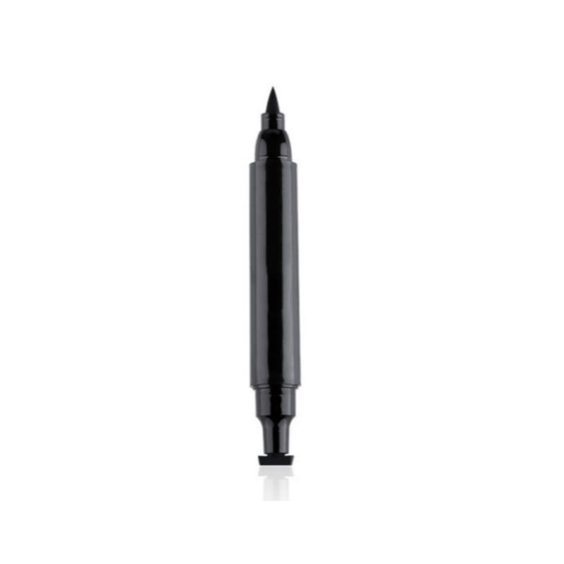 Waterproof 2 in 1 Double-ended Eyeliner, Professional Long Lasting Fine Tip Quick Drying Eyeliner Pen with Comfortable Grip for Women Daily Eye Makeup