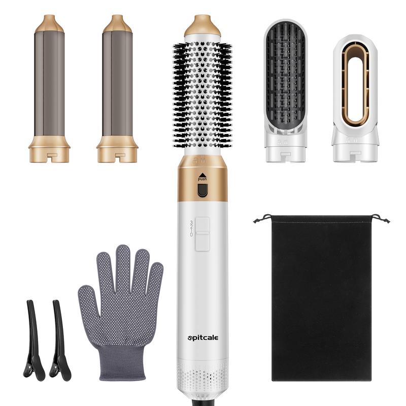 5 in 1 Hair dryer Hot Air Brush Styling Tool Summer Powerful Soft hair care -Curling iron set Hair dryer system with hair measure Hair dryer brush, smoothing brush, curling brush - Hair curler Shaper - Intelligent thermal control, detachable multi shaper