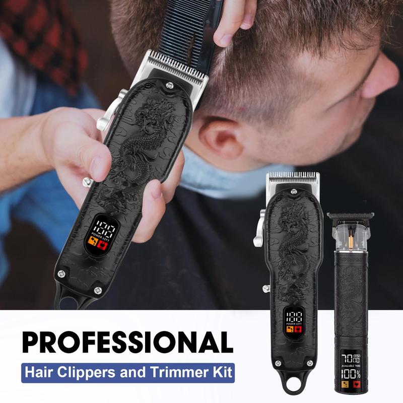 Electric Hair Clipper, 1 Box Professional Hair Cutting Machine with Accessories, USB Rechargeable Hair Grooming Kit for Men, Barber Clipper, Hair Trimmer for Men, Christmas Gift, Barber Kit, Barber Clippers, Trimmer Set