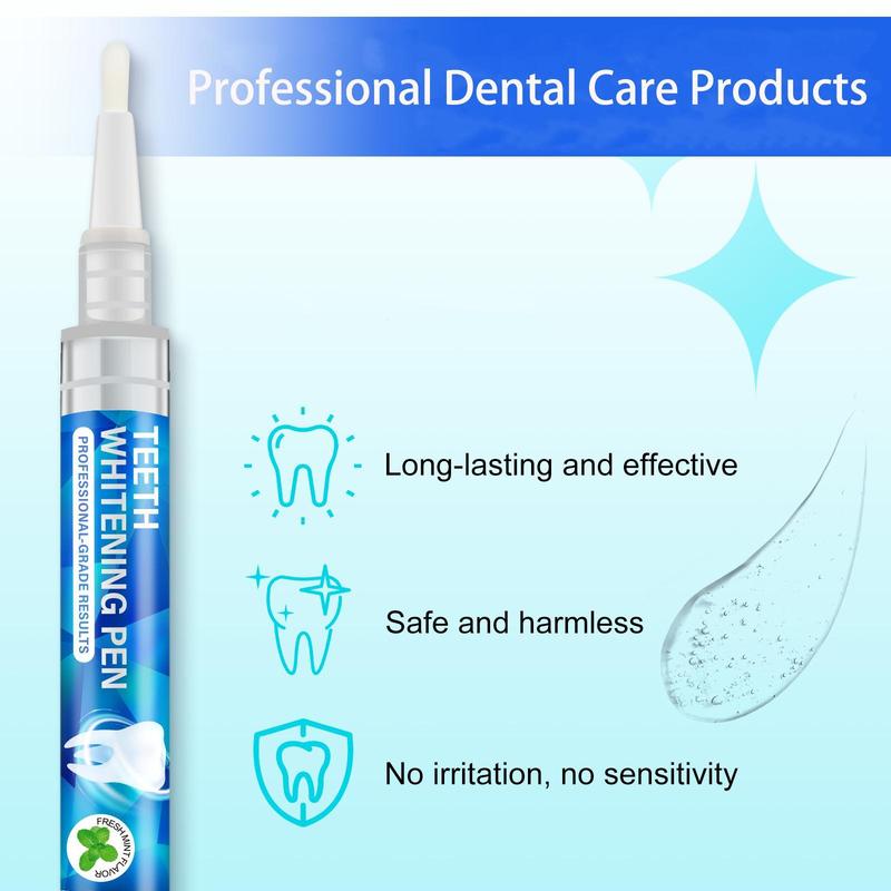 Teeth Brightening Pen, 6 Counts box Teeth Cleaning Pen, Fresh Mint Flavor, Dental Health Care Products for Women & Men