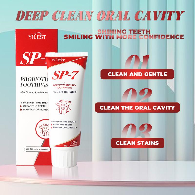 Yilest SP-7 [Triple Whitening] Probiotic Whitening Toothpaste,Oral Health,brighten toothpaste Cleansing