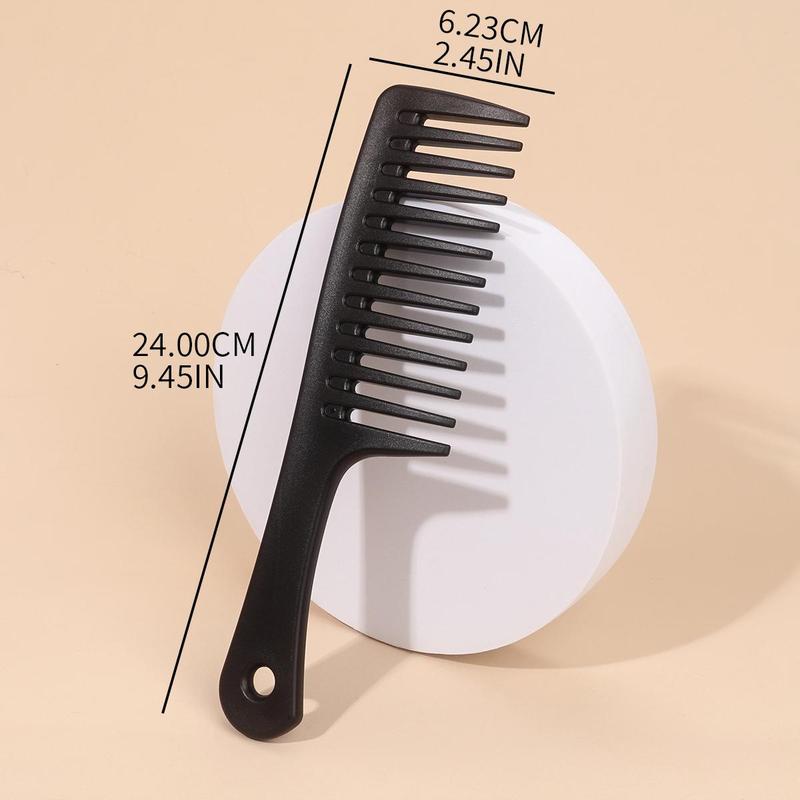 Solid Color Haircare Hair Comb, Portable Thickened Wide Tooth Comb, Hair Care & Styling Tool For Home Daily Use, Professional Heatless Styling Tools