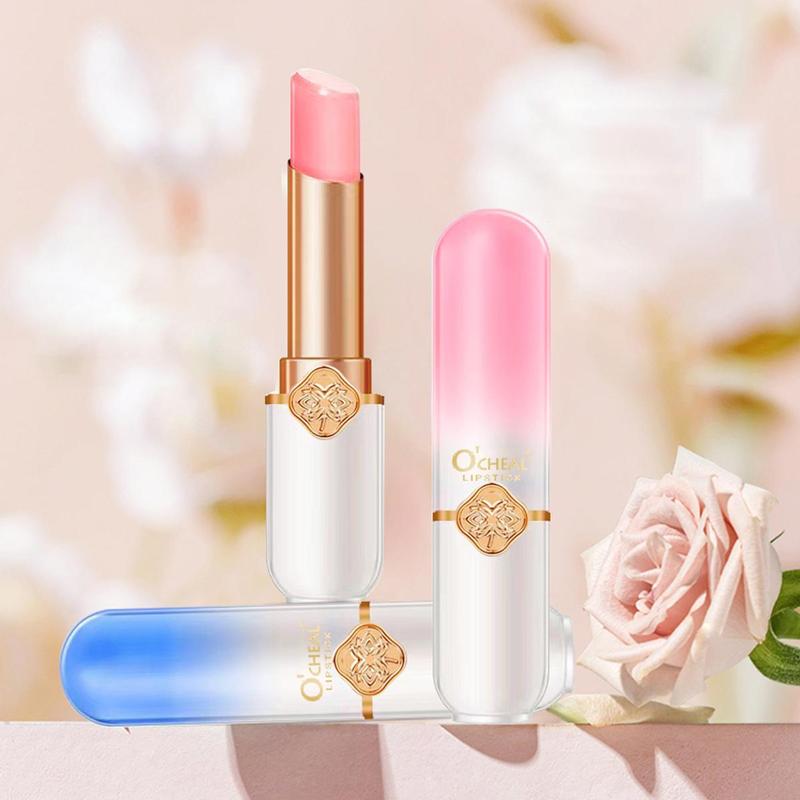 Fruit Flavor Color Changing Lipstick, Hydrating Lip Balm, Moisturizing Lip Primer, Lip Treatment Product for Women & Girls