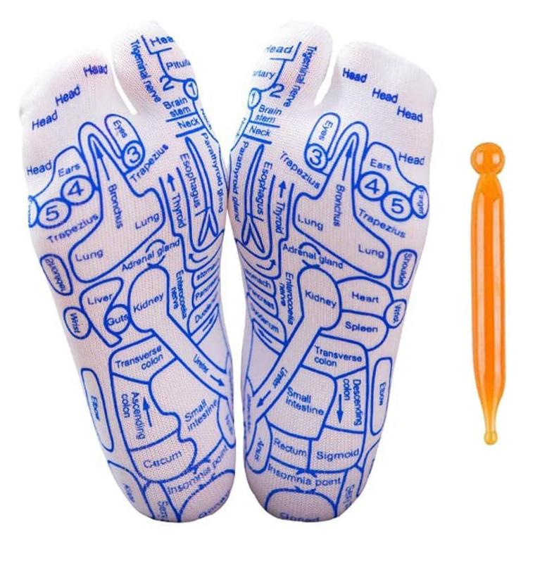 Reflexology Socks with Trigger Point Massage Tool for Foot Massage