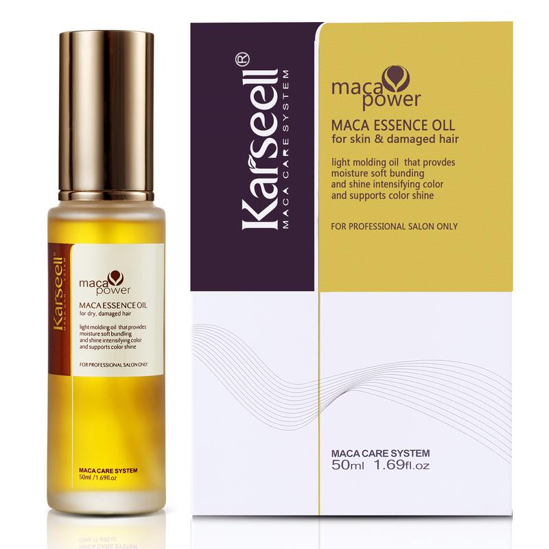 Karseell maca power Moroccan Argan Oil for Hair Healing Cold Pressed Weightless Argan Oil Hair Serum for Dry Damaged Hair 50ml