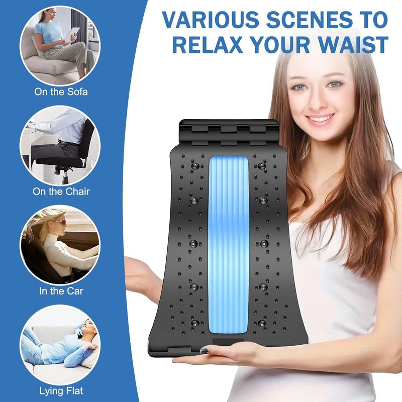 Back Stretcher, Spine Board for Lower Back, Lower Back Stretcher, 3 Level Adjustable Back Cracker, Spine Decompression for Lower Back