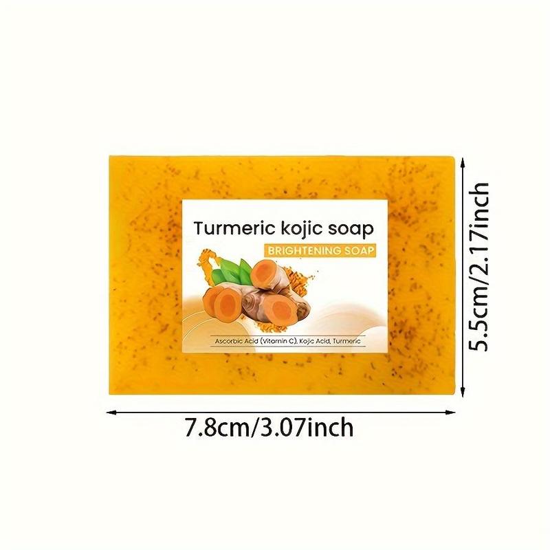 Turmeric Care Kit, 5 Counts Deep Cleansing & Moisturizing Turmeric Soap Bar & 1 Count Turmeric Essence, Body Wash & Hair Care Kit for Women & Men, Skincare Products, Gift for Girlfriend