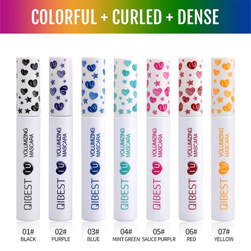 Colorful Mascara, 7 Counts set Long Lasting Curling Mascara, Eyelashes Lengthening Volumizing Defining, Professional Eye Makeup Products