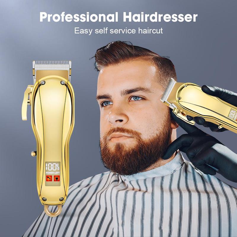 Professional Men's Hair Clipper, Cordless Hair Clipper Trimmer, Usb Rechargeable Men's Hair Cutting Machine, Gifts for Men, Split End Trimmer