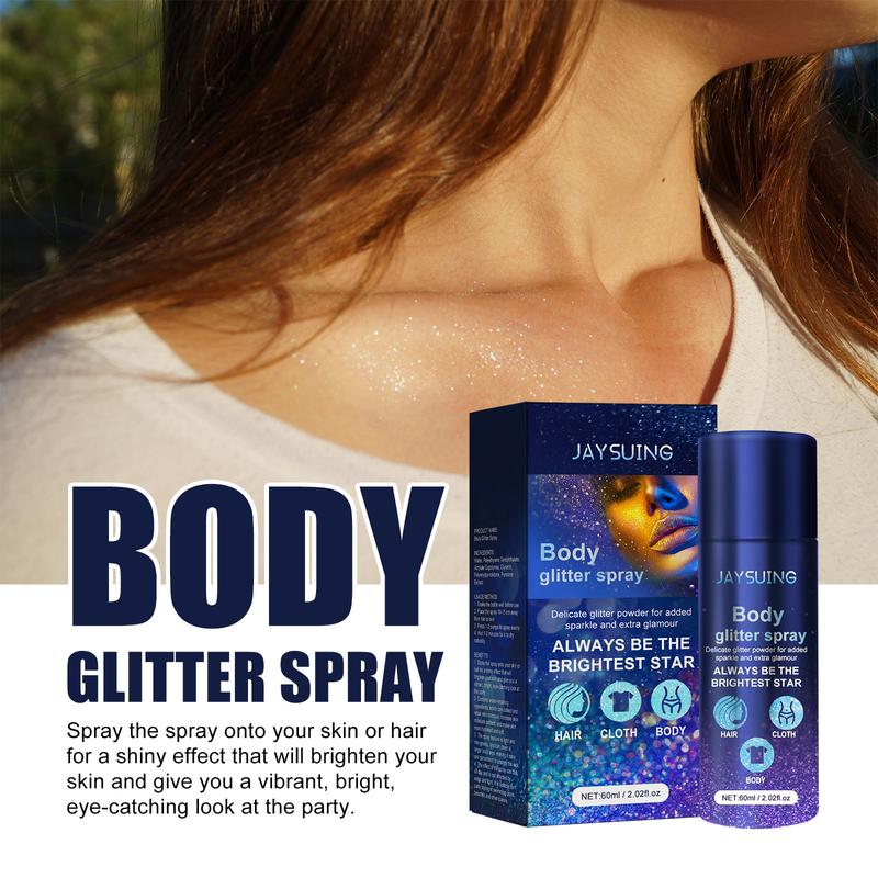 Jaysuing Glitter Spray Evening Mood Brightening Glitter Highlighter Spray