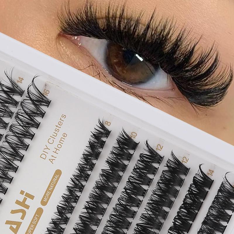 Individual False Eyelashes, 1 Box Natural Look Eyelash Extensions, Self Grafting Curl Eyelashes, Eye Makeup Enhancement False Eyelashes for Women & Girls, Christmas Gift