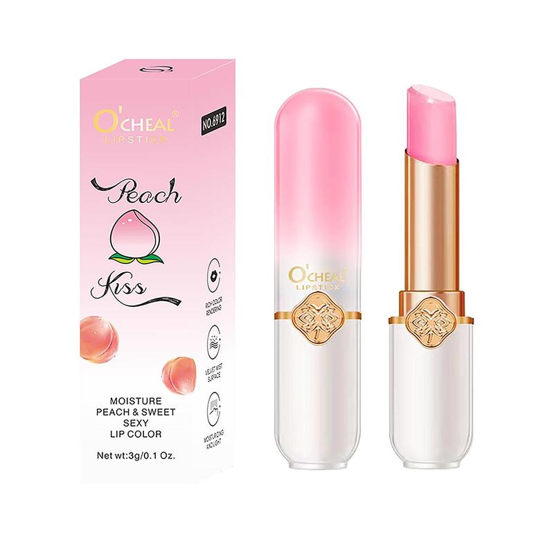 Fruit Flavor Color Changing Lipstick, Hydrating Lip Balm, Moisturizing Lip Primer, Lip Treatment Product for Women & Girls