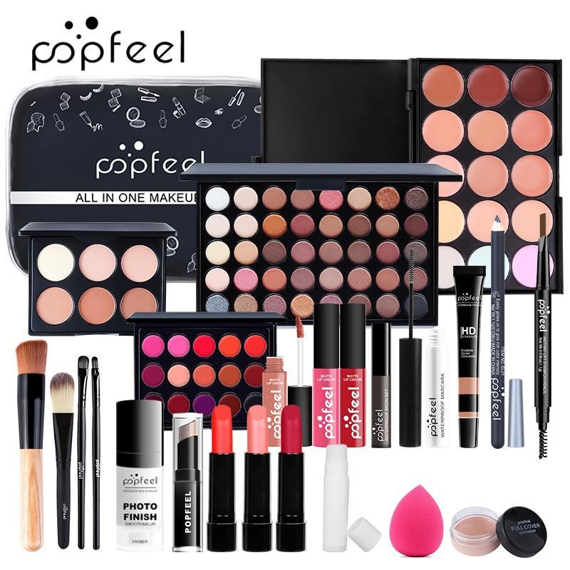 Makeup Set, All-in-one Makeup Kit Including Eyeshadow, Eyeliner, Lipstick, Concealer, Makeup Brush, Makeup Set for Beginners