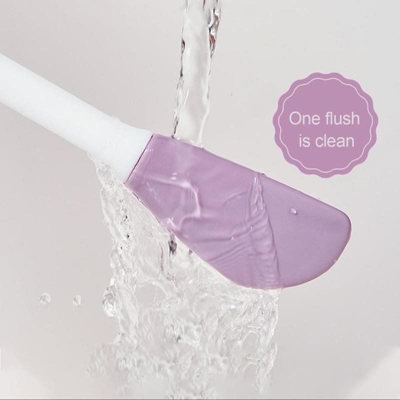 Double-ended Silicone Face Mask Brush, Handheld Soft Face Scrubber, Facial Skin Care Tool for Applying Face Mask, Cleaning, Scrubbing