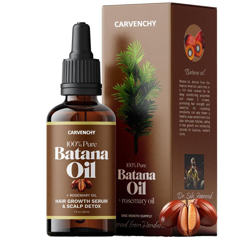 CARVENCHY Batana Oil with Rosemary for Hair - Nourish Scalp for Strong & Healthy Hair, Organic Batana Oil with Rosemary (30 mL) Haircare Rosemary Oil