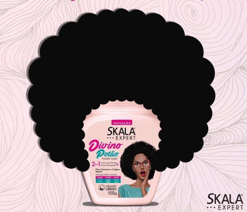 SKALA Expert DIVINO POTAO - For Curly or Super Curly with - 2 in 1 Conditioning Treatment  - Net 35.27 Oz (Pack of 1)  100% VEGAN