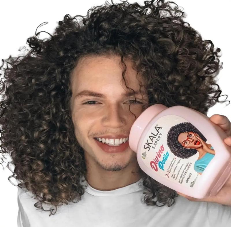 SKALA Expert DIVINO POTAO - For Curly or Super Curly with - 2 in 1 Conditioning Treatment  - Net 35.27 Oz (Pack of 1)  100% VEGAN