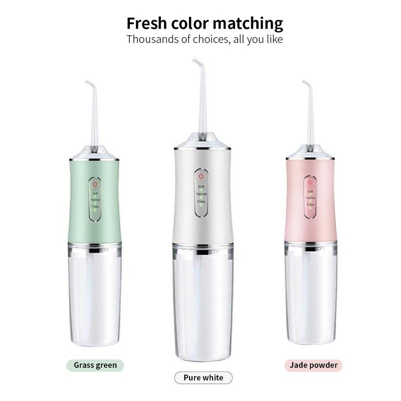 Upgrade Your Oral Care Routine with Multi-Frequency Electric Water Flosser Cordless for Teeth - 3 Modes, 4 Spray Nozzles,Rechargeable teeth cleaner,Christmas Gifts