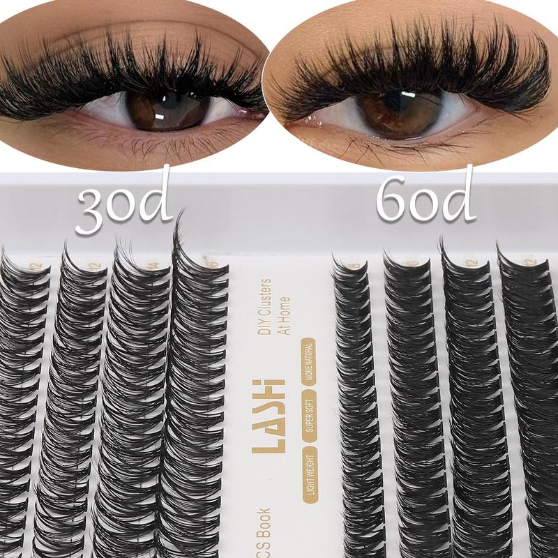 Individual False Eyelashes, 1 Box Natural Look Eyelash Extensions, Self Grafting Curl Eyelashes, Eye Makeup Enhancement False Eyelashes for Women & Girls, Christmas Gift