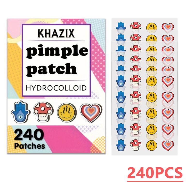 Cartoon Design Acne Patch, 240pcs box Hydrocolloid Acne Cover Patches, Gentle Facial Skin Care Product for Women & Men