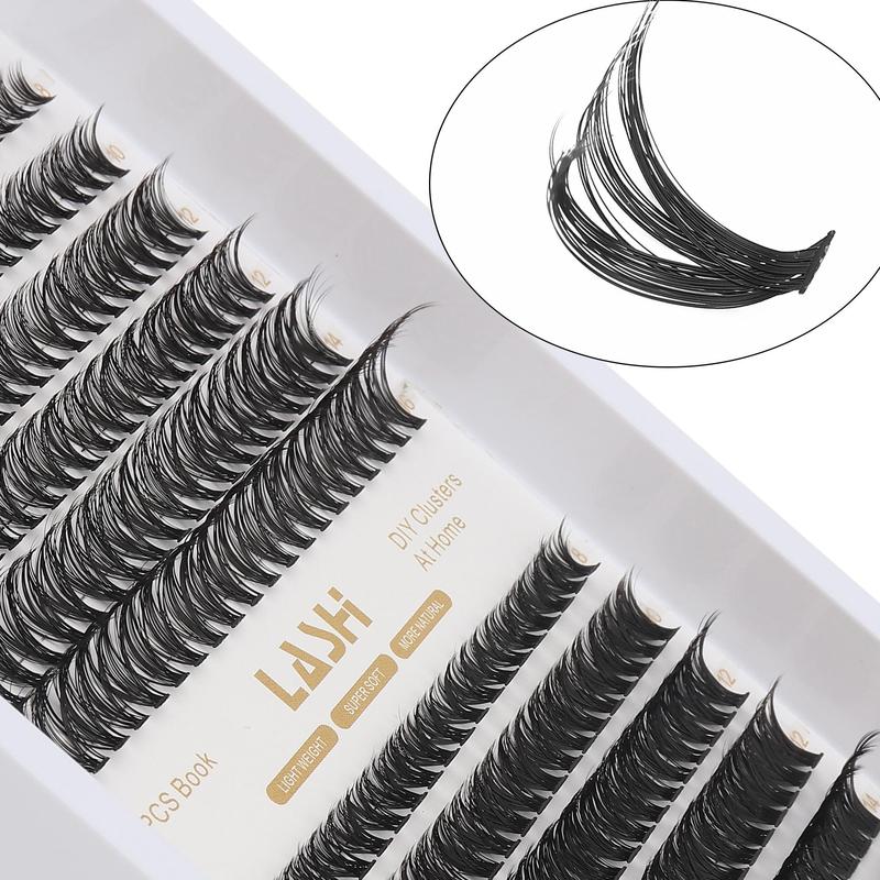 Individual False Eyelashes, 1 Box Natural Look Eyelash Extensions, Self Grafting Curl Eyelashes, Eye Makeup Enhancement False Eyelashes for Women & Girls, Christmas Gift