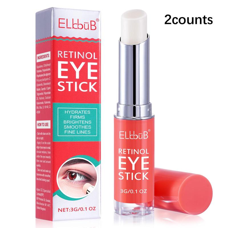 Retinol Eye Stick, 2 Counts set Gentle Hydrating and Firming Eye Stick, Eye Care Product for Women & Men, Daily Skincare Product for Daily Use