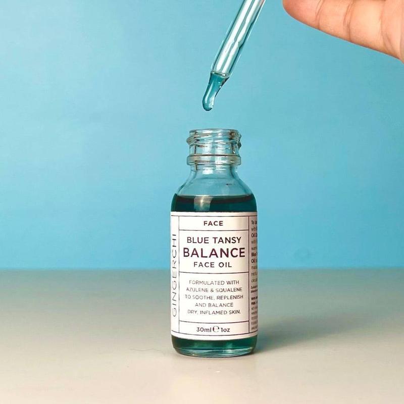 Blue Tansy Balance Face Oil Skincare Serums for Calming Moisture