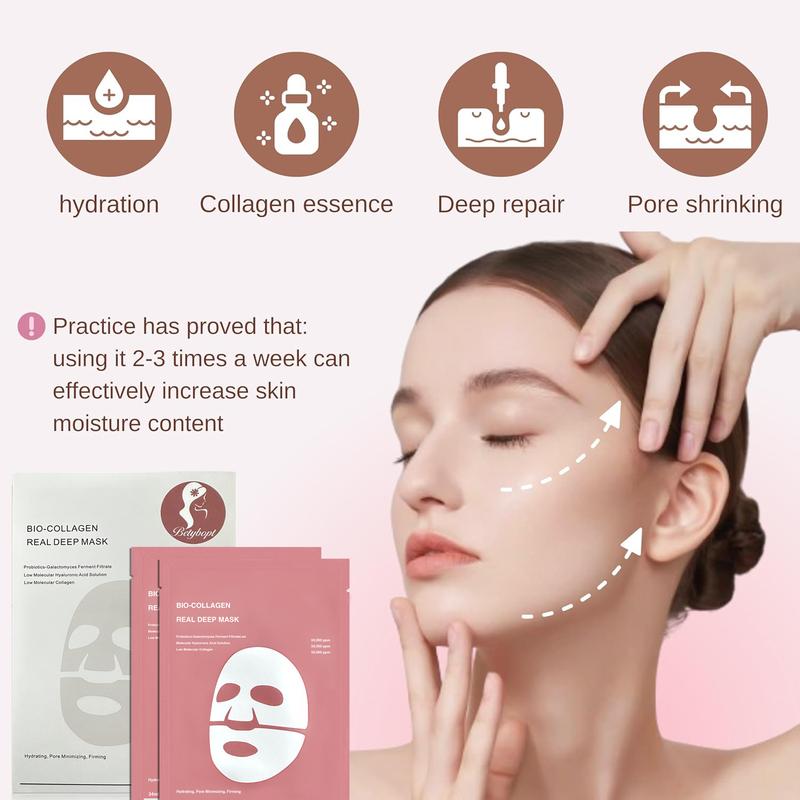 Bio-Collagen  Deep Mask,Hydrating Overnight Hydrogel Mask,Deep Collagen Anti-Wrinkle Lifting Overnight Mask, elasticity,firming,and moisturizing