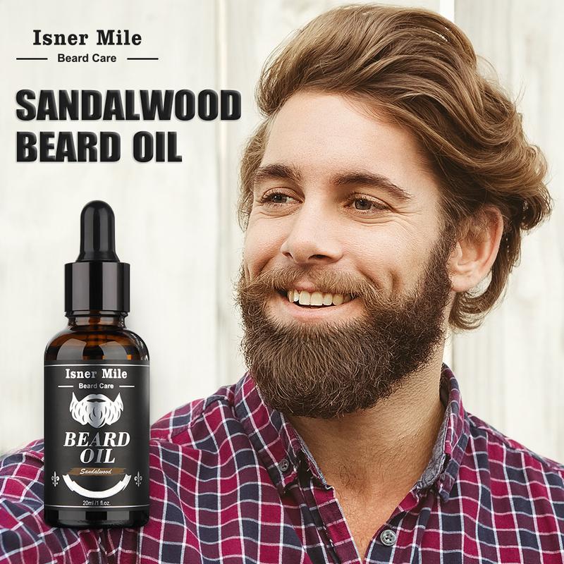 Beard Kit for Men, Isner Mile Beard Wash Kit, Perfect Christmas Father's Day Gifts for Him Man Dad Father Boyfriend, Beard Gift Kit, Grooming & Trimming Tool Complete Set with Shampoo Wash, Beard Care Oil, Balm, Brush, Comb, Scissors & Storage Bag