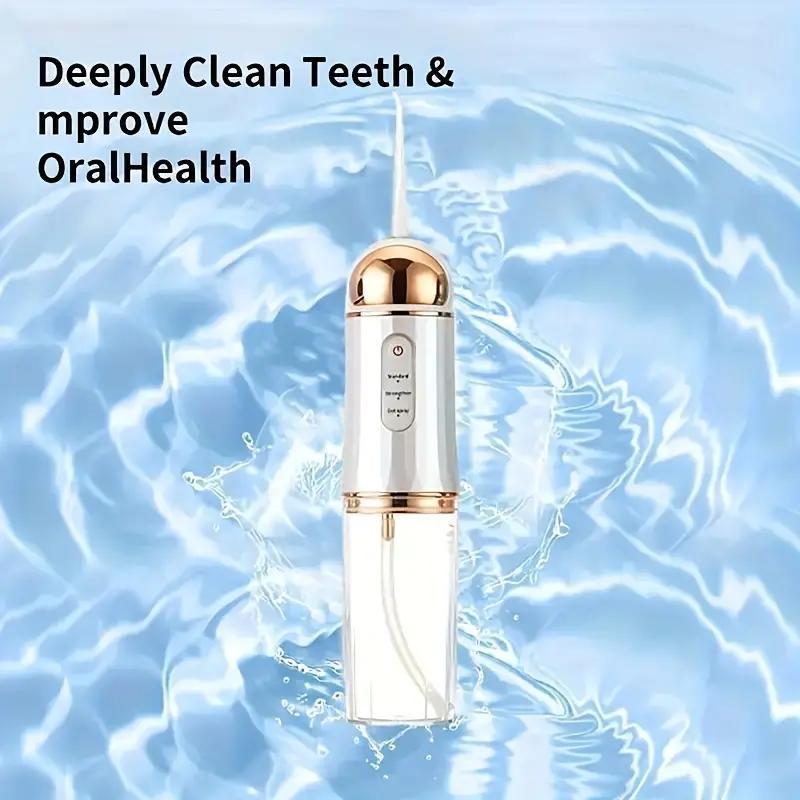 Portable Rechargeable Water Flosser, 1 Box Cordless Oral Irrigator & Accessories for Fall, Oral Care Tool for Women & Men Home & Travel Use, Ideal Gift for Halloween & Christmas, Christmas Gift, Winter Gift