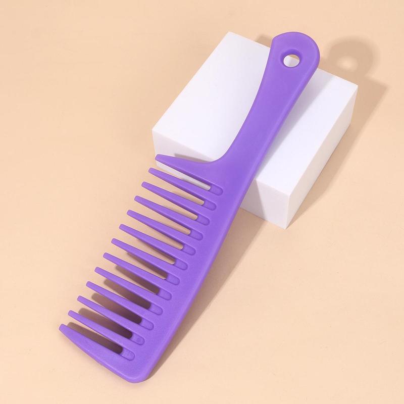 Solid Color Haircare Hair Comb, Portable Thickened Wide Tooth Comb, Hair Care & Styling Tool For Home Daily Use, Professional Heatless Styling Tools