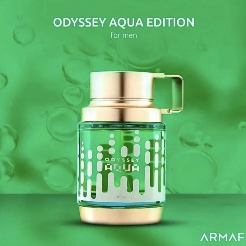 Armaf Odyssey Aqua Eau De Parfum For Men 3.4 Fl Oz - Woody Refreshing Aromatic Scent