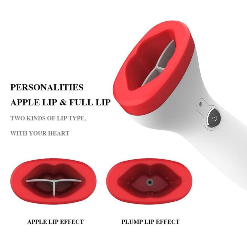 UNOISETION Electric Lip Plumper Tool, Lip Suction Plumper Device Tool, Automatic Lip Plumpers Electric Lip Enhancer Fuller Device 3 Strength USB Charging Lip Thicker Tool