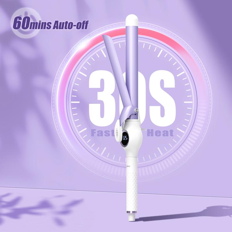 Sejoy 1 inch Curling Iron for Hair Curler, Ceramic Curling Irons, Digital Temp Control, Fast Heat Up, 60 Min Auto Shut Off hair  curling