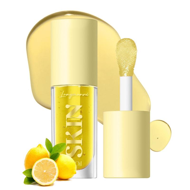 Moisturizing Skincare Lip Oil, Comfort Hydrate Fruit Flavor Lip Oil, No-sticky Lip Balm, Hydrating Lip Care Product, Suitable for Dry Lip, Daily Lip Moisturizer