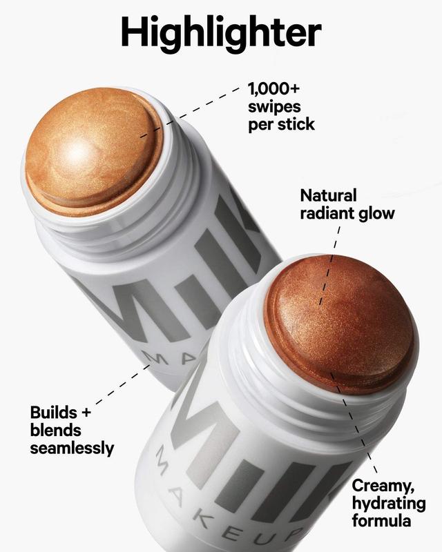 Milk Makeup Highlighter - Dewy Cream Highlighter Stick - Blendable & Buildable - 1,000 Swipes in Every Stick - All Skin Types - Vegan, Talc Free & Cruelty Free