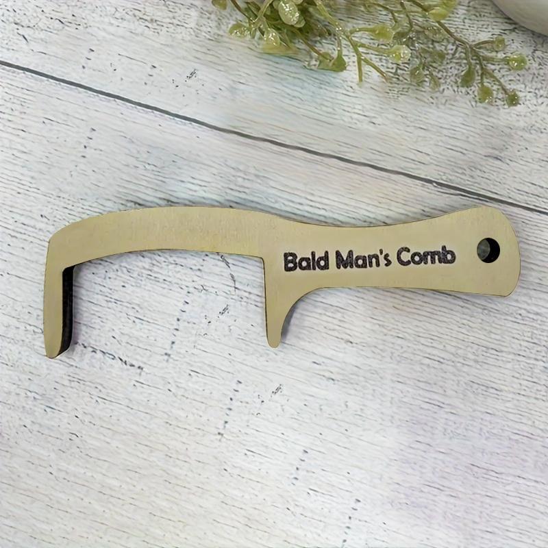 Funny Bald Men Themed Comb, 1 Count 2 Counts Novelty Party Favors Accessory, Weird Gifts for Father's Day Birthday